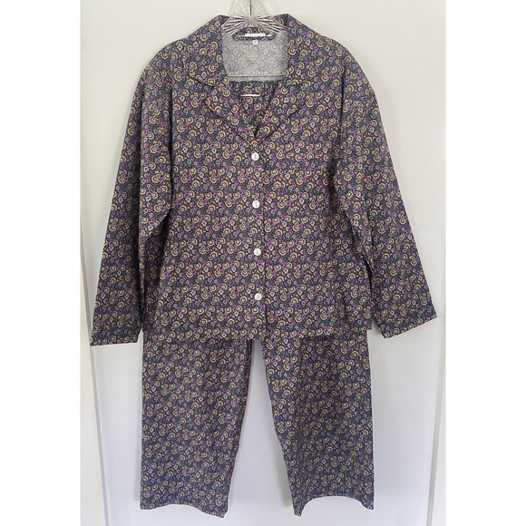 RHODE Other - Rhode Berto Floral Paisley Print Cotton XS Button Down Pajamas Set Boho Chic